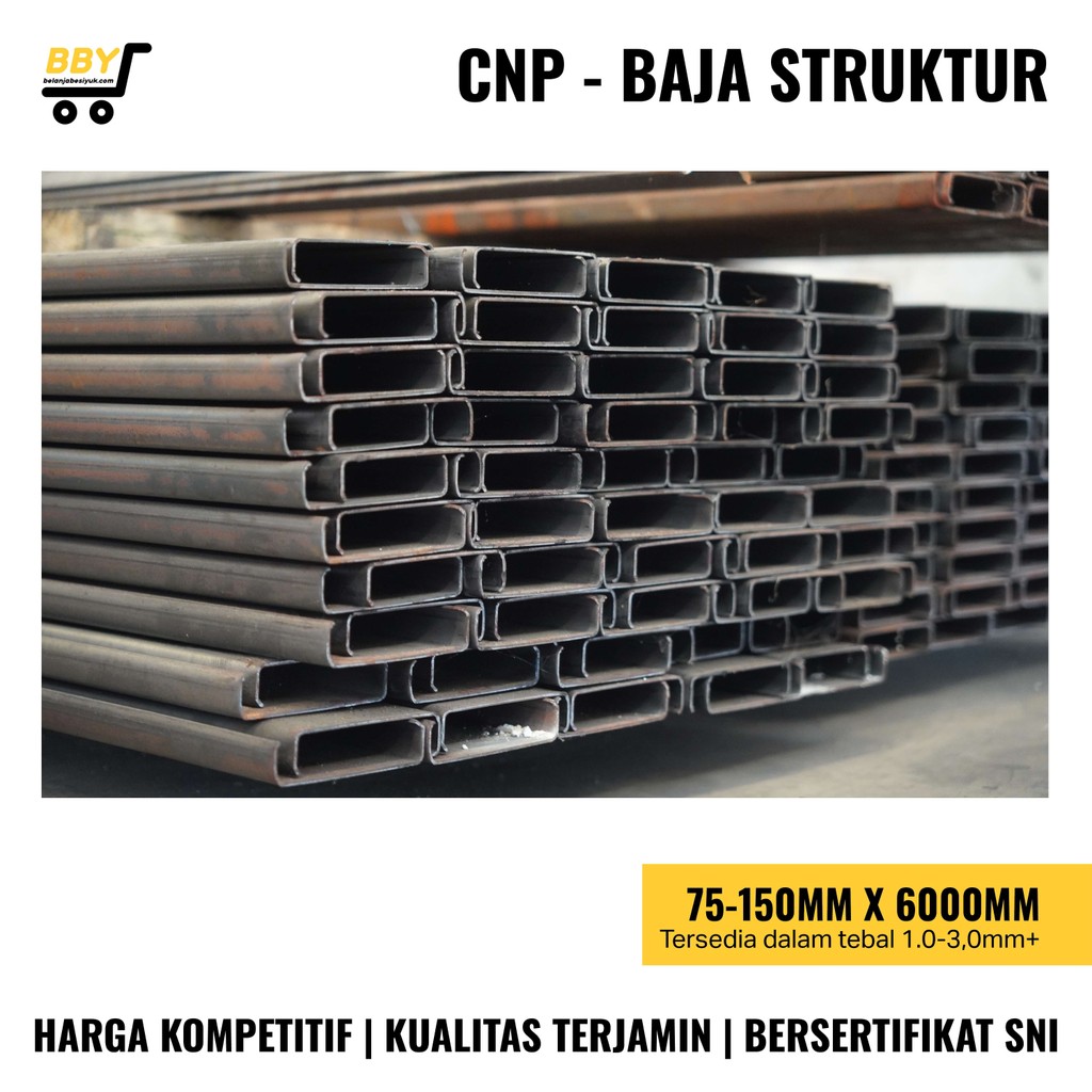 C Channel - Besi Kanal C - CNP 125 X 50 X 6 M
