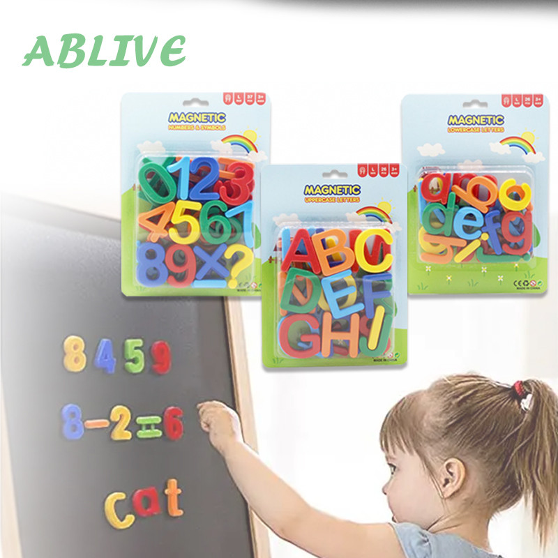 26/37pcsabjad Dan Angka Edukasi Magnet Alfabet Magnet Magnet Kulkas Huruf Dan Angka Magnet Alfabet D