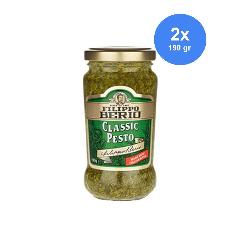 

Filippo Berio Pasta Sauce Pesto Bumbu Pasta Classic 190 gr x 2