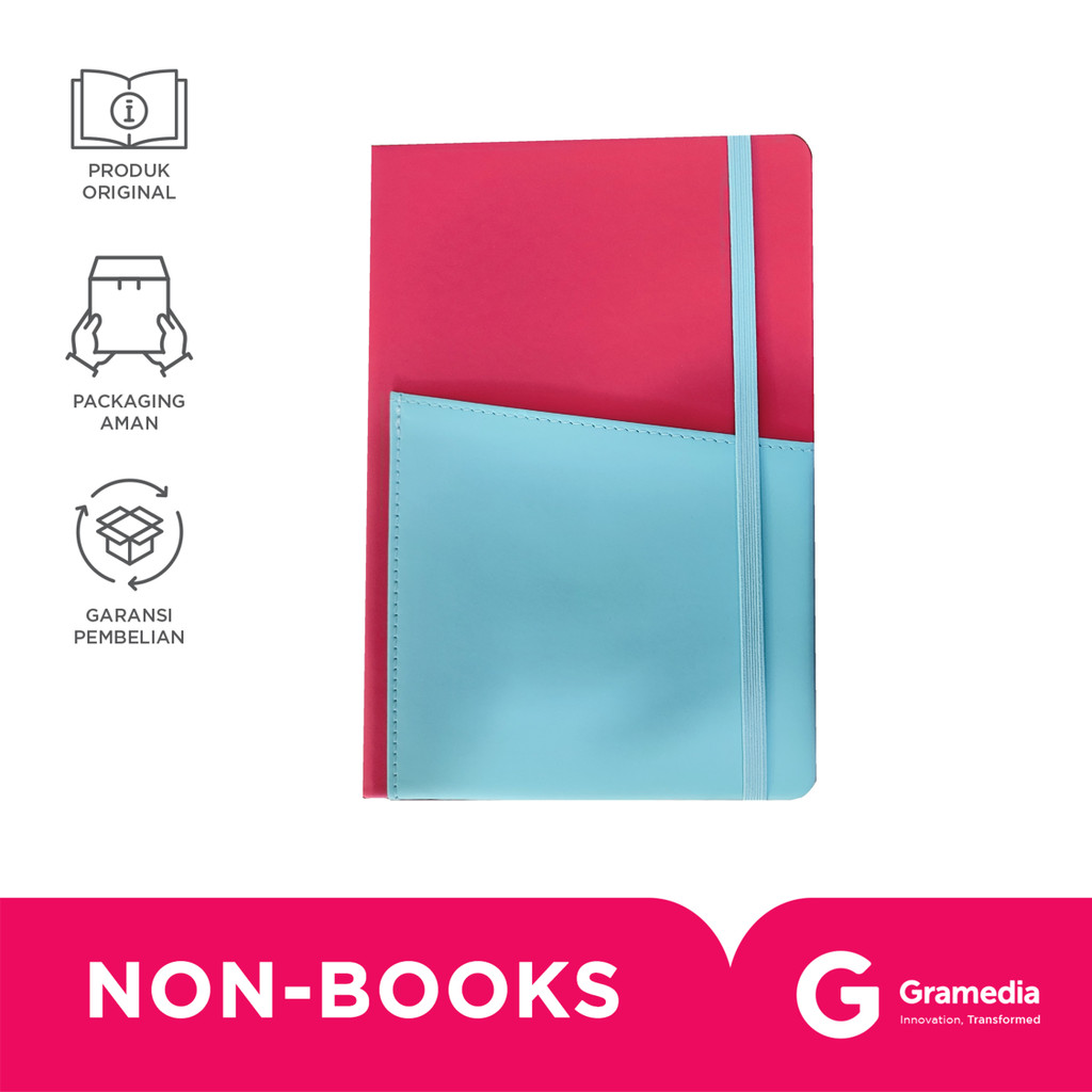 

Books & Bind Nb Pocket Cover Vibrant Duo A5 Magenta & Blue