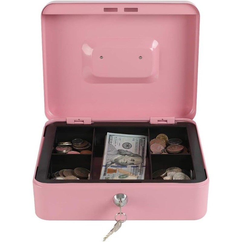 Security Cash box Key Safe Box Key Locker Safe Home Shop Steel Safe Money Box Storage Hidden Coin Mo