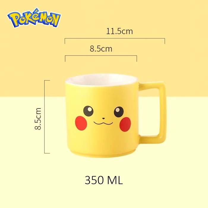 Mug Pokemon Original Nintendo Pikachu Charmander Squirtle Bulbasaur - Pika 3