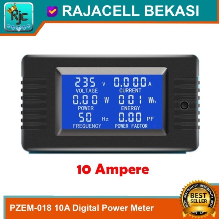 AMD99 PZEM-018 5A 10A Digital Display Voltmeter Ampere Frekuensi Power meter - PZEM - 020 10A