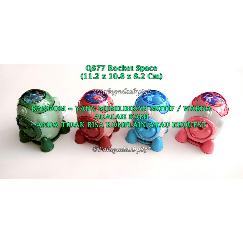 

(1 Biji) GROSIR Rautan Meja Rocket Space / Rautan Putar Qianlimu Q877 Space / Rautan Meja GXIMP Q877