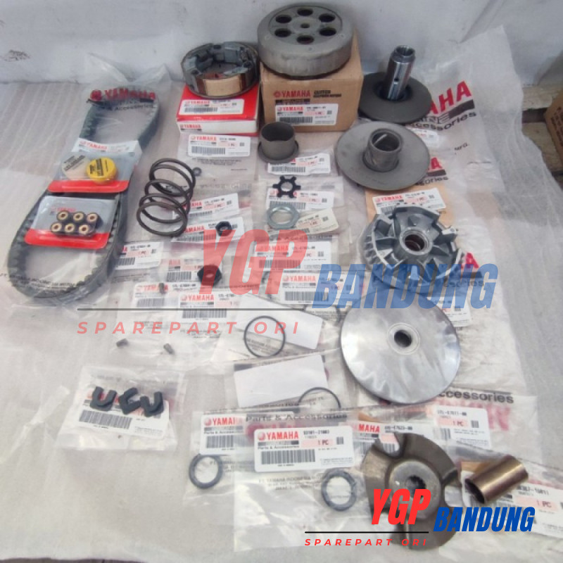 FULL SET ISIAN CVT MIO SPORTY SMILE SOUL FINO KARBU ORIGINAL YAMAHA