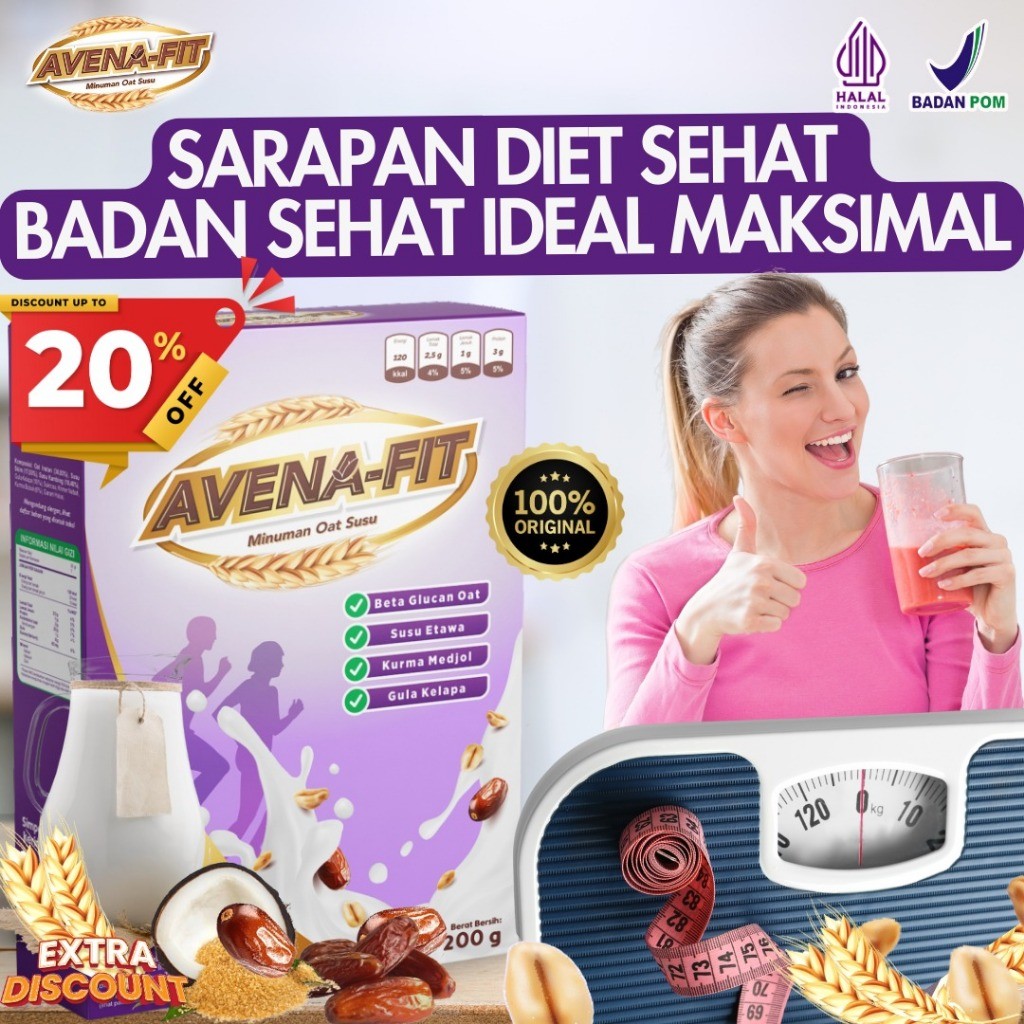 

Avena fit - PROMO GAJIAN! 1 Box Susu Etawa Mix Avena Fit Susu Oat Befungsi Untuk Pencernaan Sehat dan Kulit Cerah Sehat Terjaga - Avenafit Bahan Berkualitas Meredakan Kolesterol dan Penyakit Jantung Avenafit B