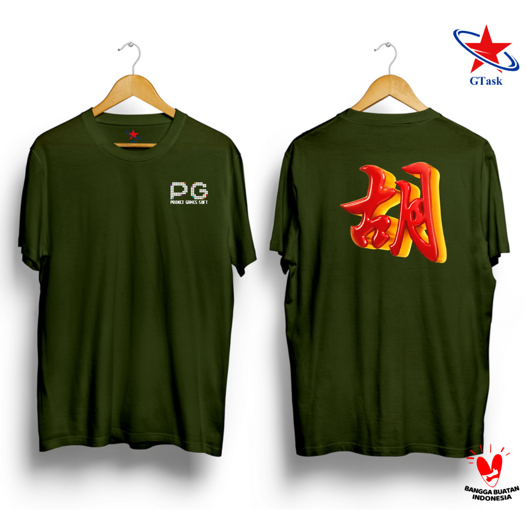 Baju Kaos Distro PG Mahjong / Baju Distro Pocket Games Mahjong / Xshirt terlaris