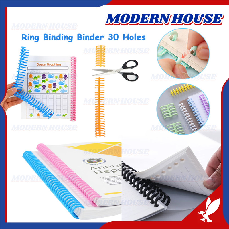 

Ring Binder Plastik DIY 30 Lubang / Ring Binder Spiral / 30 Holes Ring Binder