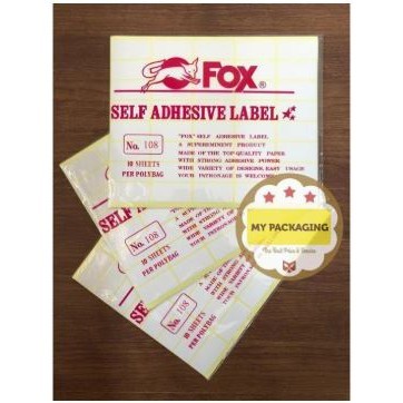 

Label Nama PUTIH 108 ( 19 X 38 mm )