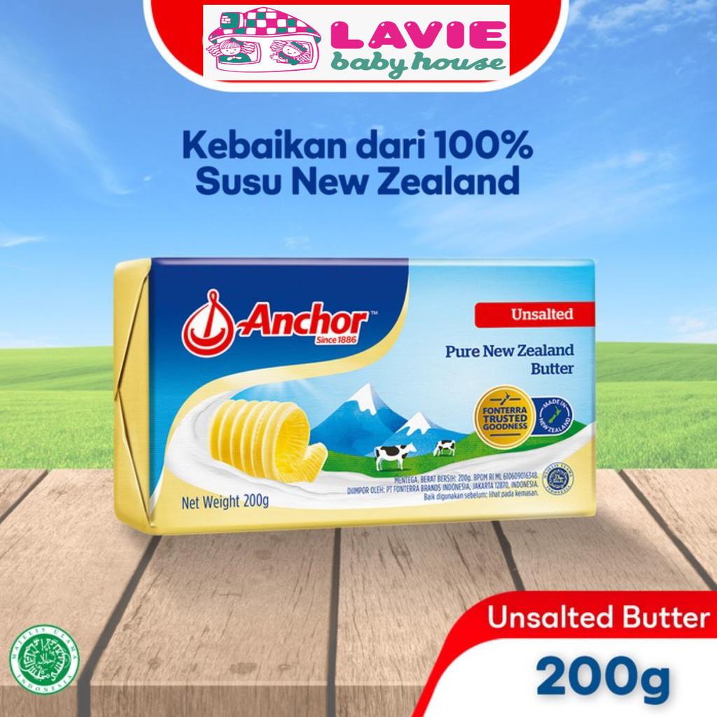 

Anchor Mentega (Butter) Unsalted 200g