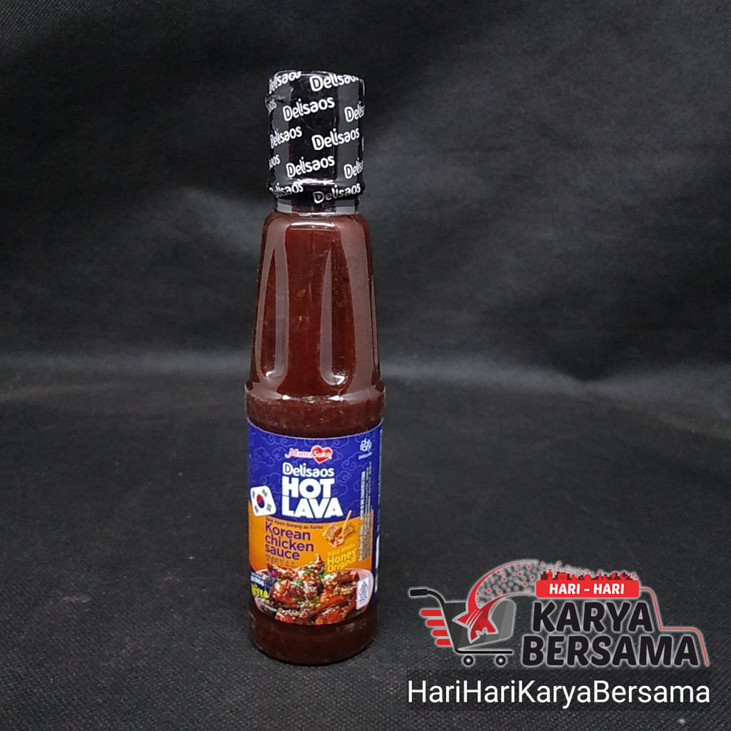 

SAUS SAMBAL MAMA SUKA DELISAOS HOT LAVA KOREAN CHICKEN SAUCE HONEY ORIGINAL 160GR