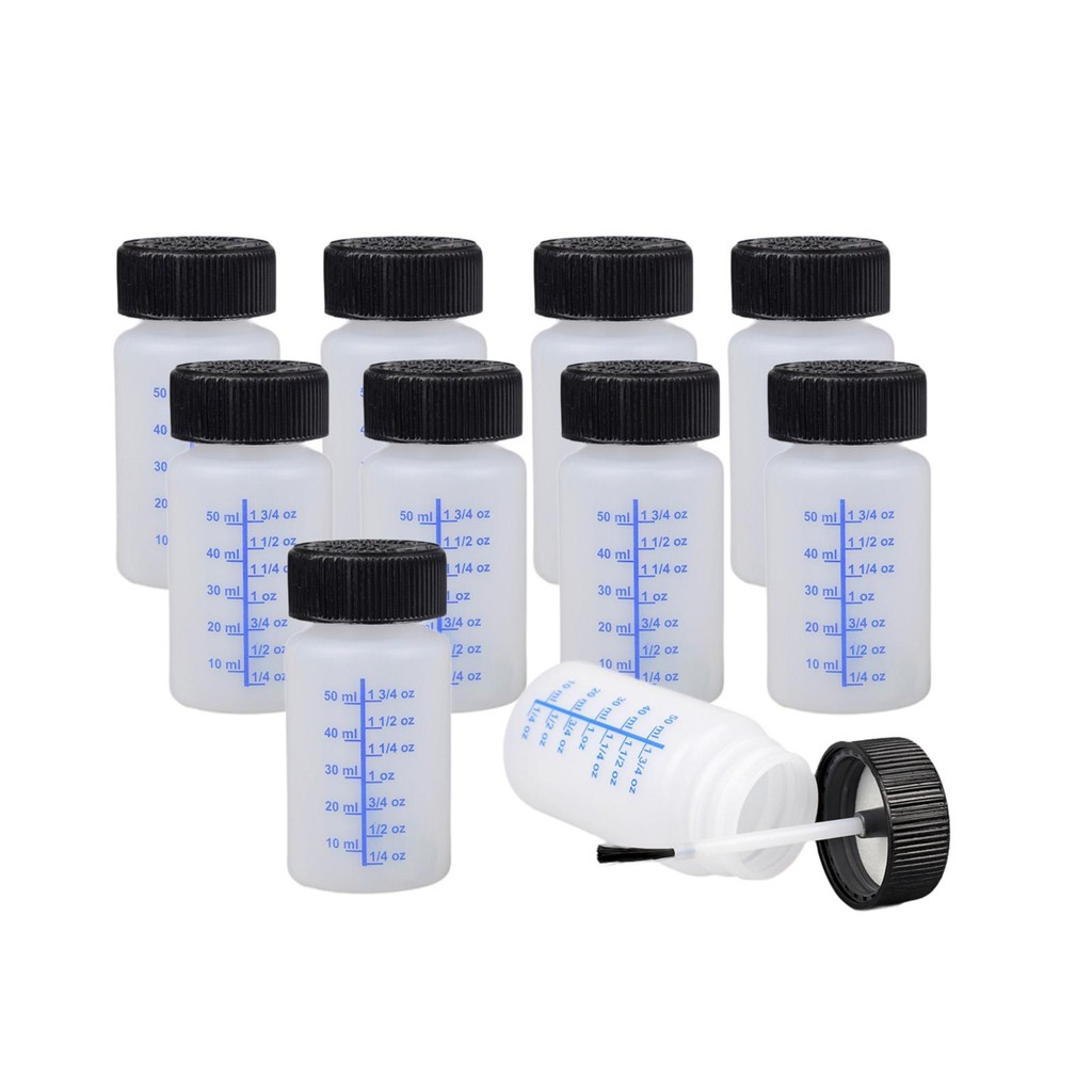 

10Pcs Empty Touch up Paint Bottle with Brush and Lid with Applicator Brush Small Paint Bottles Touchup Paint Applicator Bottle
