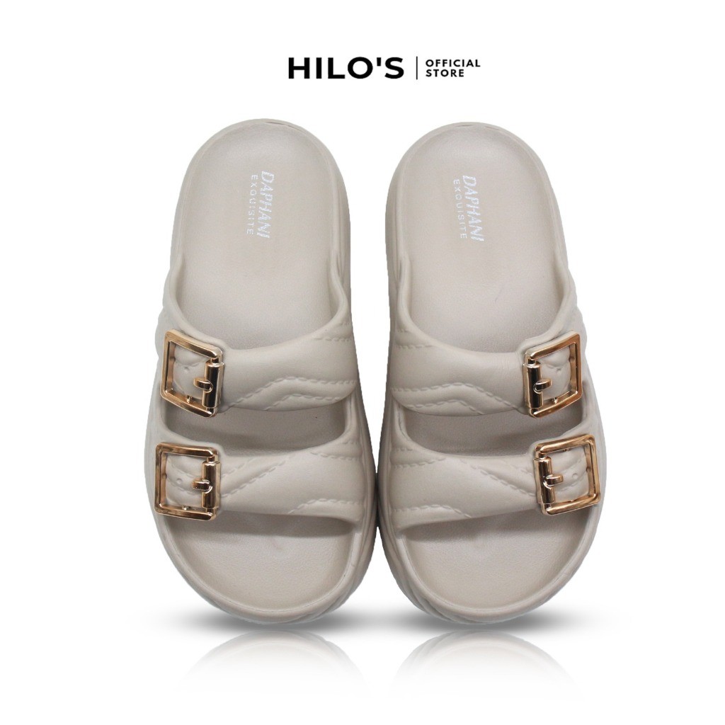 Sandal Selop Wanita Kekinian Tinggi Sandal Wedges Korea Jelly TERBARU Hitam Karet