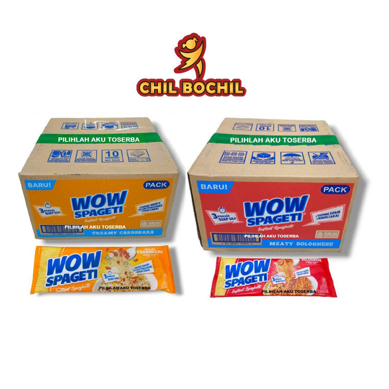 

[1 DUS] MIE WOW SPAGHETI SPAGHETTI BOLOGNESE / CARBONARA - MI WOW SPAGETI