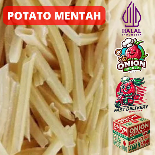 

UWD POTATO MENTAH 250gr French Fries Mentah Stik Potato Stik Kentang Mentah Kerupuk Potato Kentang Sti