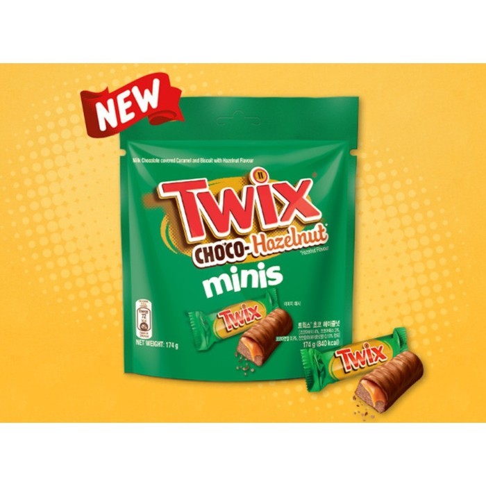 

TWIX Minis Choco Hazelnut 174gram isi 12pcs