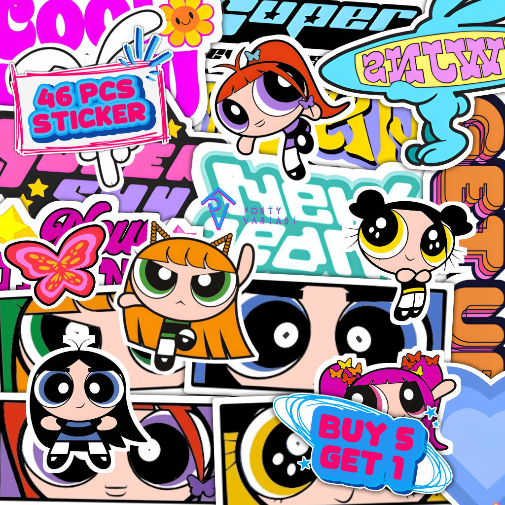 

46 Pcs Sticker Pack Aesthetic New Jeans New Jeans Get Up KPOP Untuk Case HP Laptop Helm Anti Air