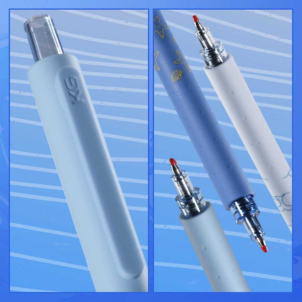 

LPKSTORE Kaco ROCKET Pena Pulpen Gel Marine Pen 0.5mm Tinta Hitam 3 PCS - K1028 LPKSTORE