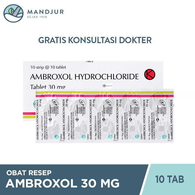 Ambroxol Novell 30 mg Strip 10 Tablet