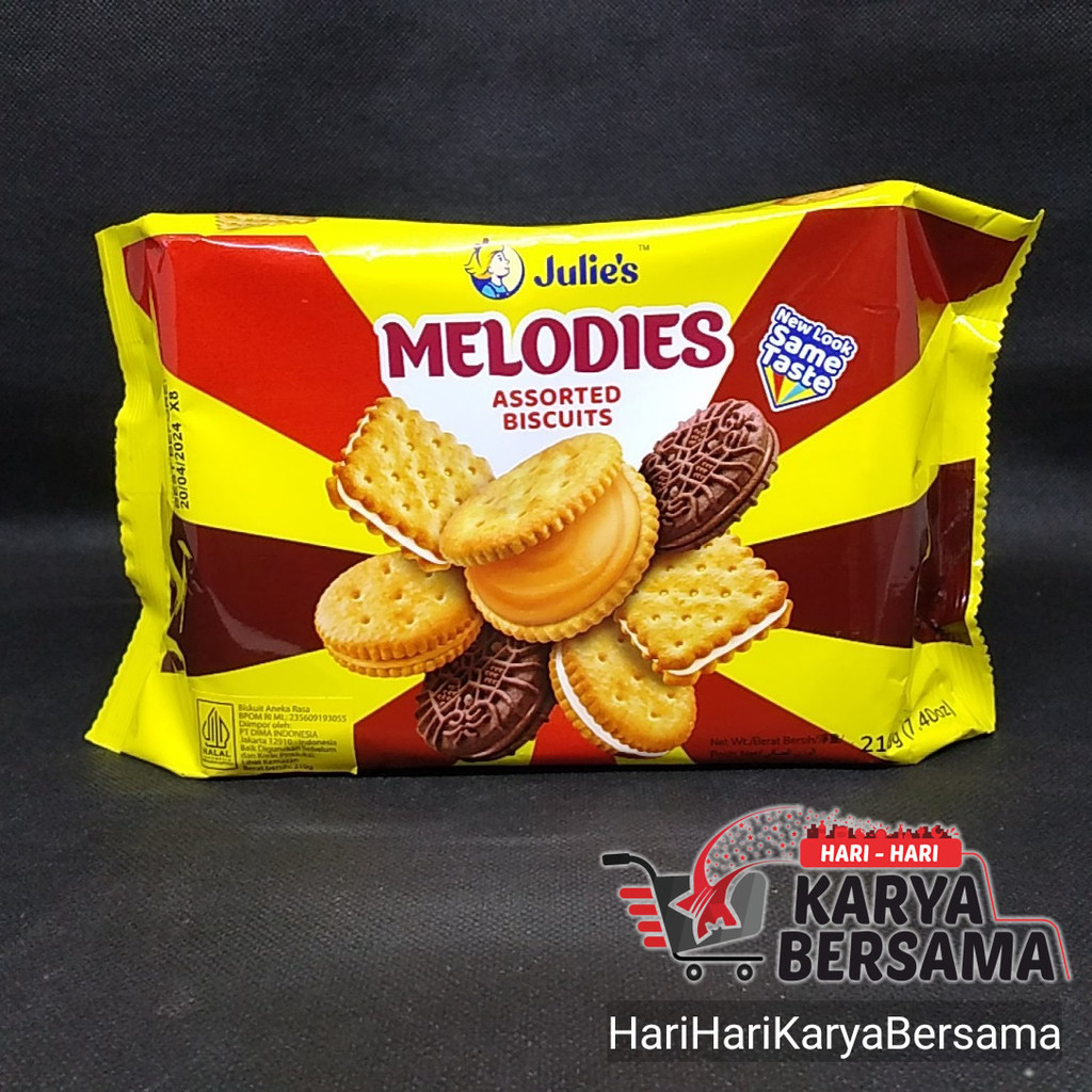 

MAKANAN RINGAN BISKUIT JULIES JULIE'S MELODIES ASSORTED BISCUITS 210GR