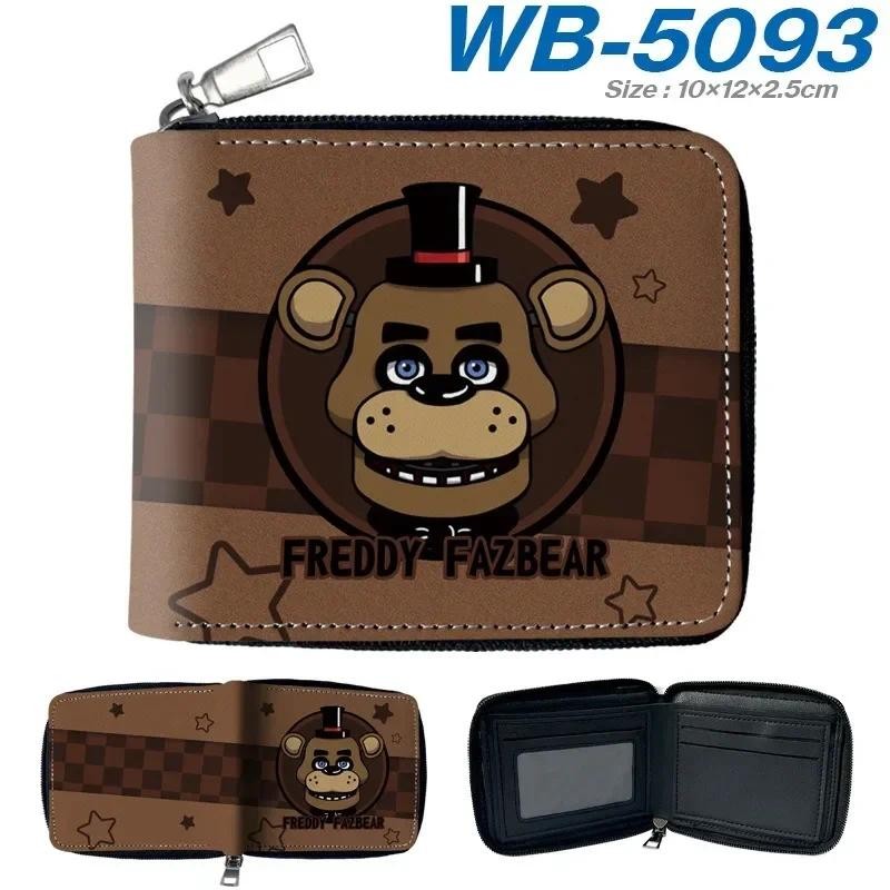 

New Hot FNAF Children's Cartoon Anime Wallet Multipurpose Square Coin Purse Folded Card Holder Children's Christma Birthday Gift