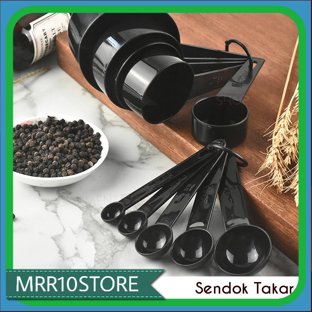 1 Set Sendok Takaran Bumbu Memasak Ukuran Gram ML Spoon Tea Minuman Coffe Bake Chef Resto Kitchen Ba