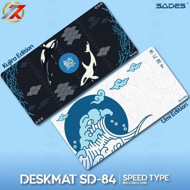 SADES SD-84 UMI | KUJIRA Deskmat Mousepad Gaming Speed Type