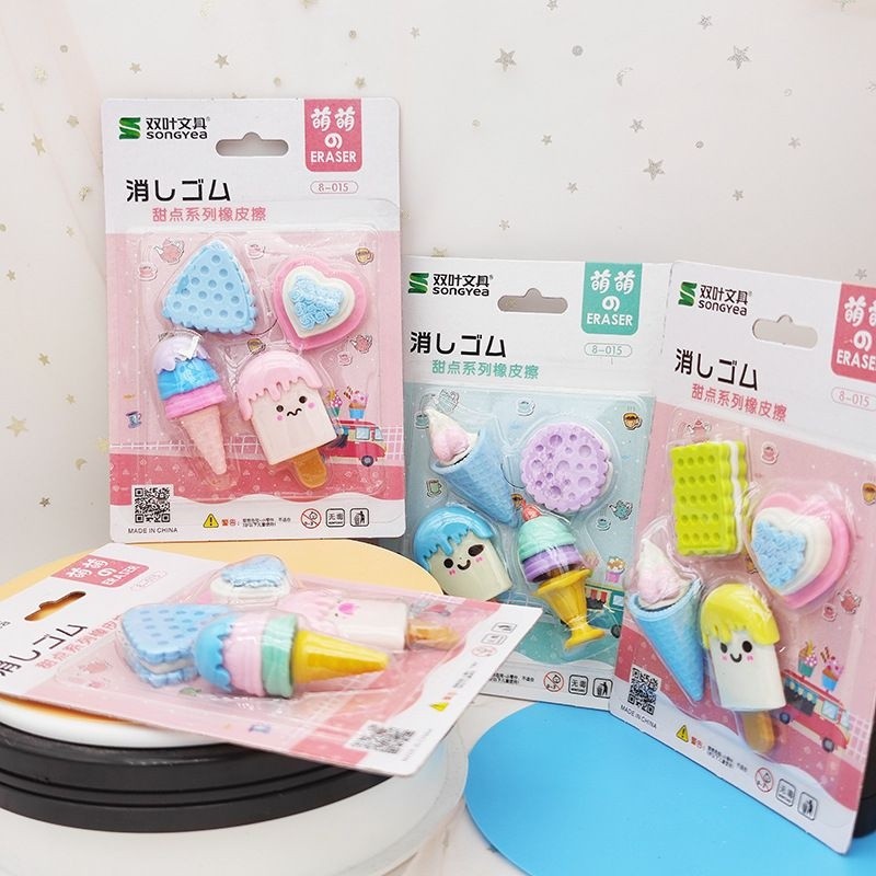 

[FS] Penghapus Set Cute Penghapus Pensil Karakter Eraser Karakter Lucu