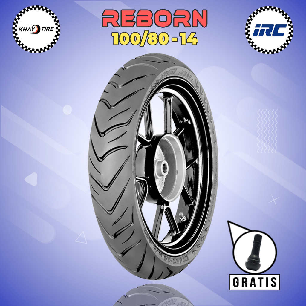 Ban Motor Matic IRC REBORN 100/80 Ring 14 Tubeless