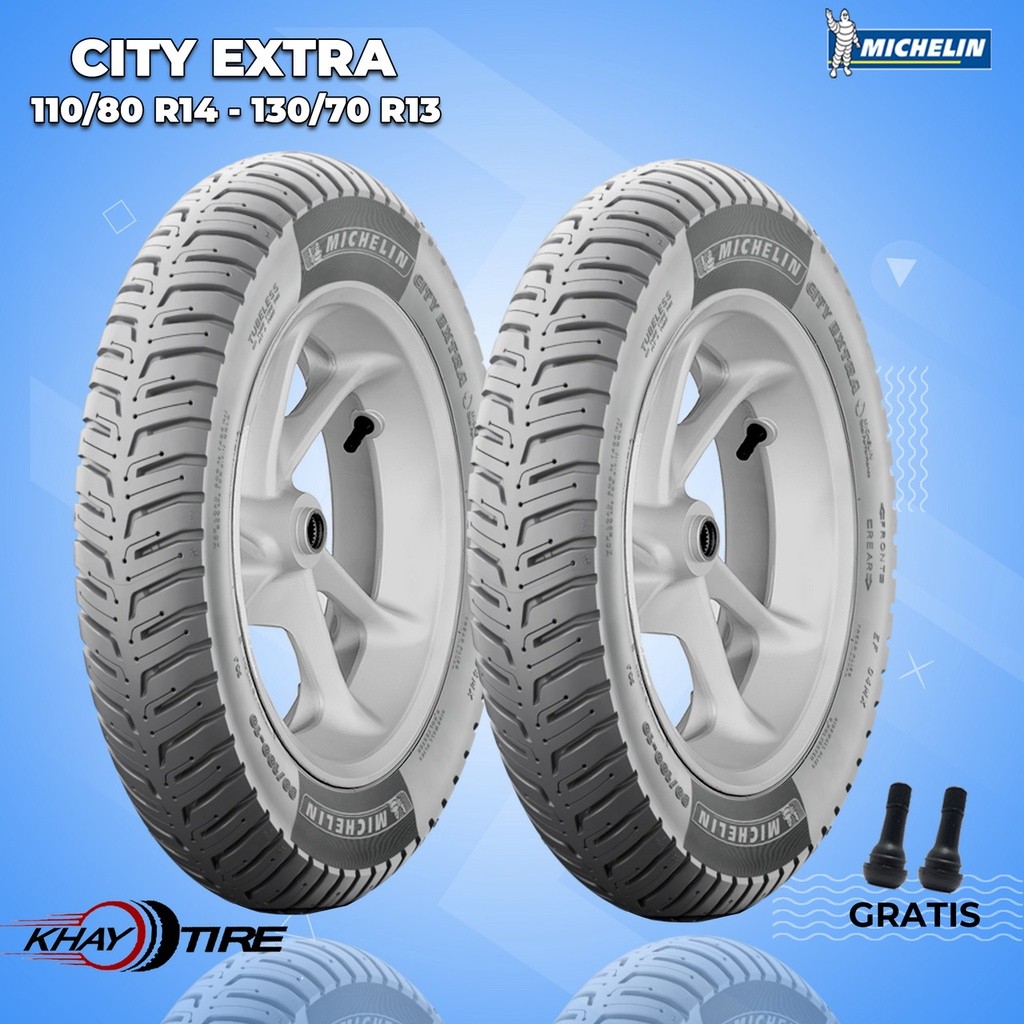 Paket Ban Motor ADV - PCX 160 MICHELIN CITY EXTRA 110/80-14 + 130/70-13 Tubeless