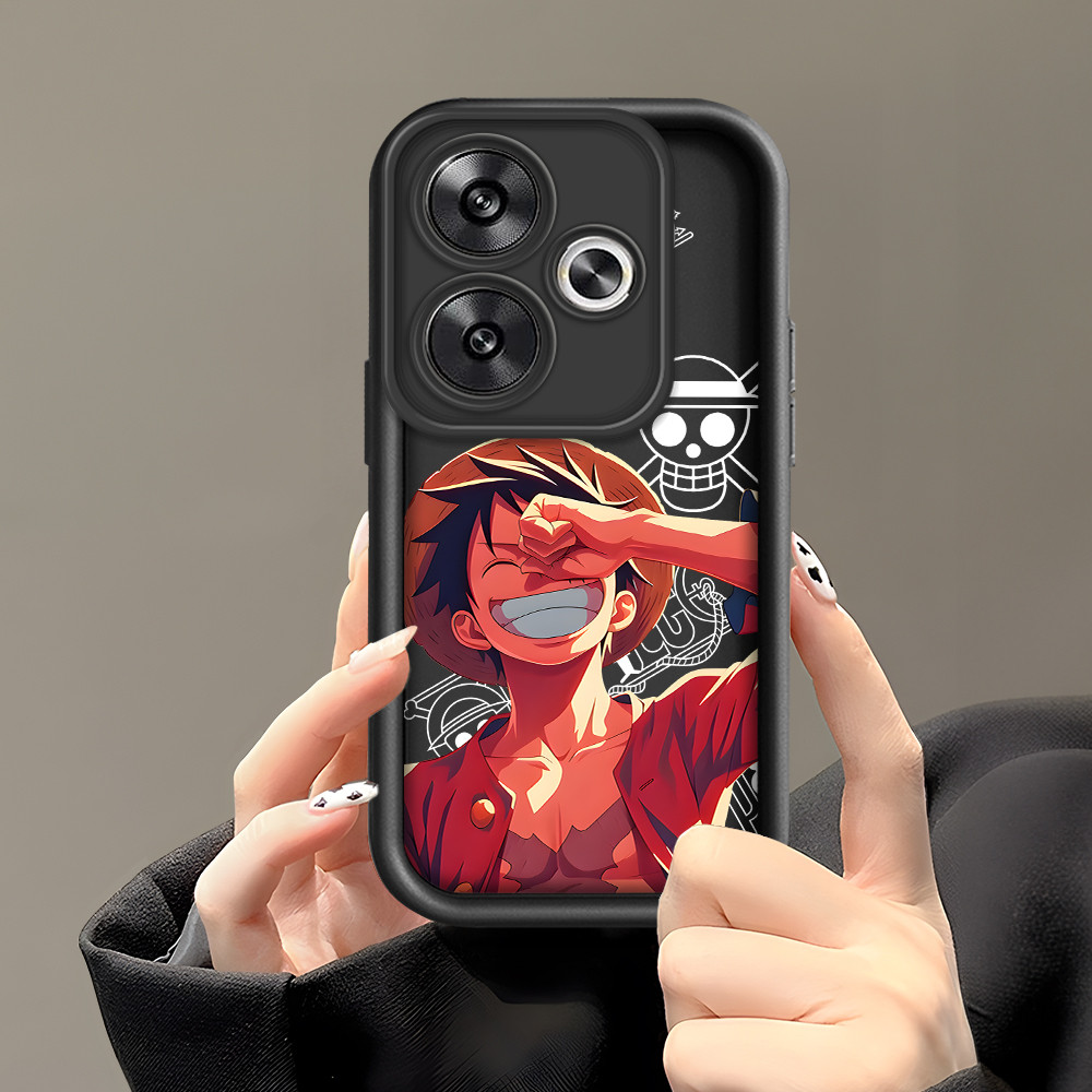 Casing Hp Untuk Xiaomi Poco F6 5G Handphone Silikon Case Handsome Luffy Boy 4102 Terbaru Phone Softc