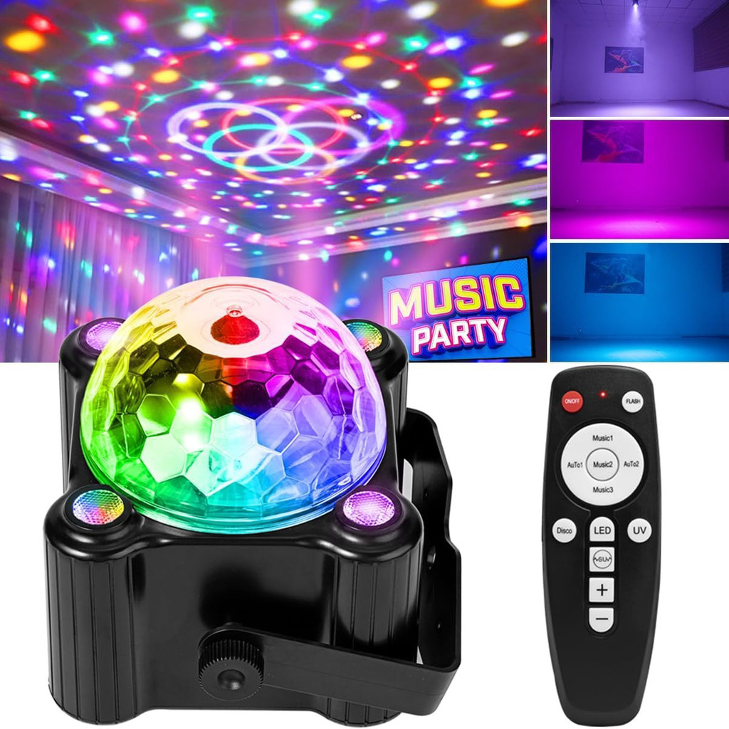 Lampu Sorot LED Beam Disco KTV Voice Control Glow Light 9W Lampu Sorot LED Beam Disco KTV Kontrol Su
