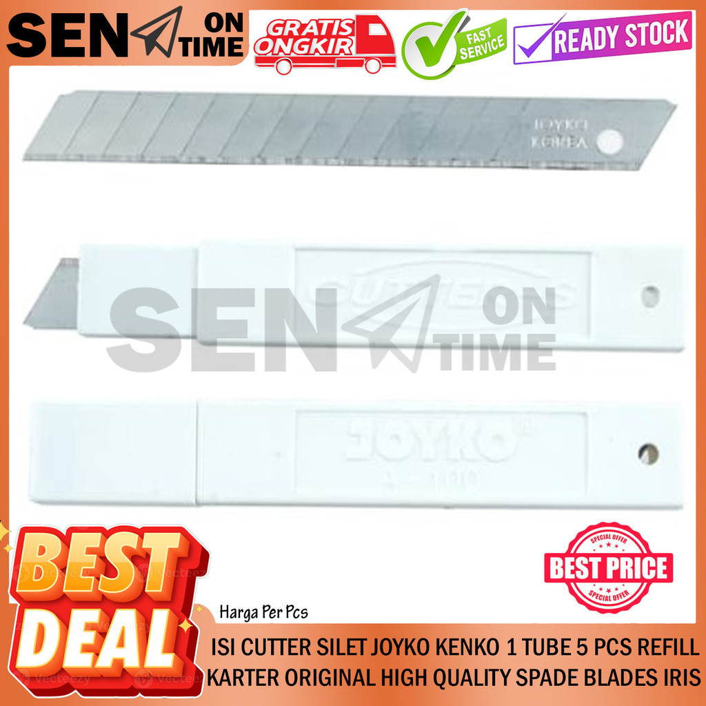 

Cutter Joyko A-100 Refill Isi Ulang 1 Tube 5 Pcs Joyco Kecil Mini Cuter Carter Karter Katter Kater Tajam Refil Pemotong Katter Kael Cabel Cable Anti Karat Korosi Spare Blades Mata Pisau Alat Tulis Original High Quality Memotong Mengupas HUM Menetak Mengir