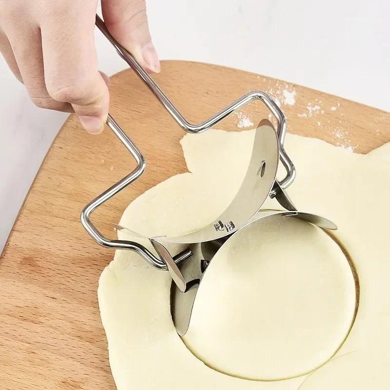 1PC 304 Stainless Steel Dumpling Noodles Reunion Roller Kitchen Pastry Embosser DIY Italian Dumpling
