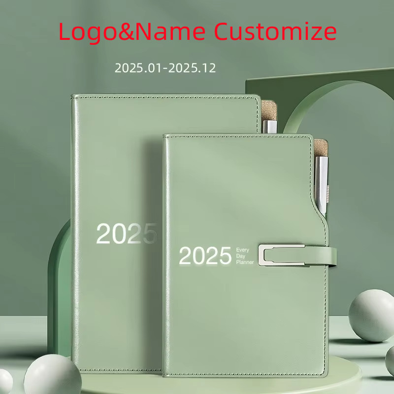 

Name Customize Agenda 2025 Planner Organizer A6 A5 Notebook and Journal Canlendar Bullet Diary Daily Sketchbook Note Book