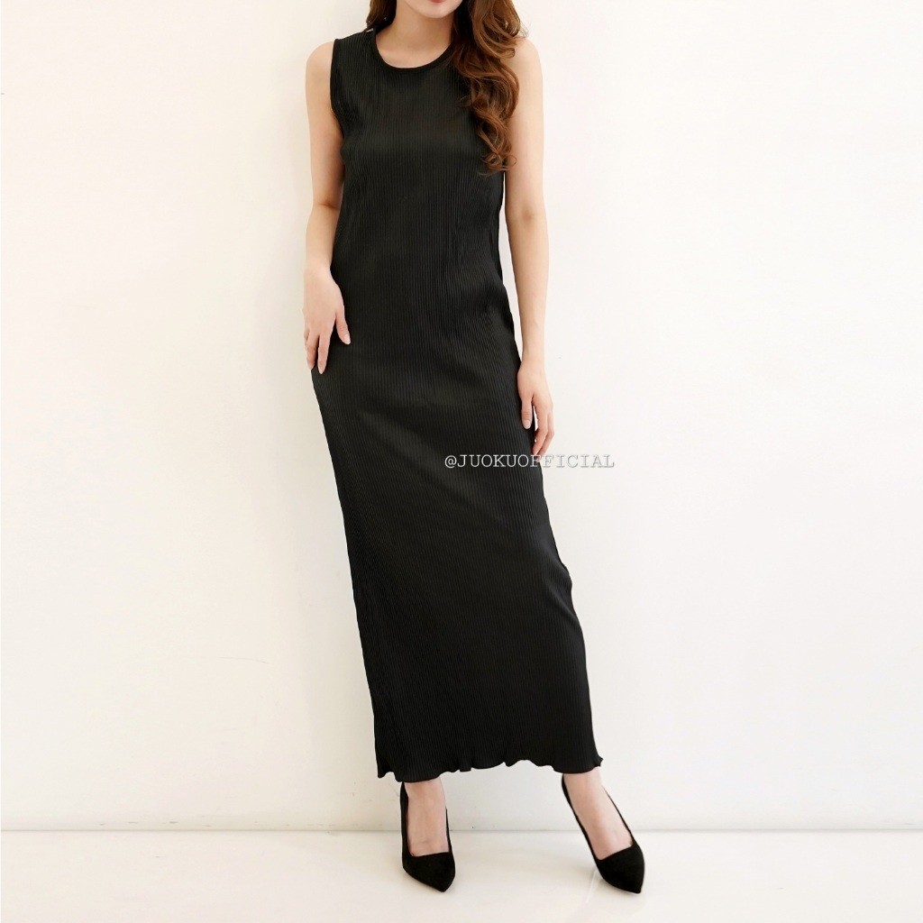 Dress Inner Wanita Span Dress Polos