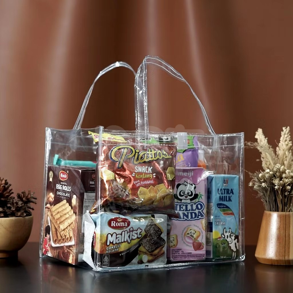 

DST Tas Mika Transparan Hampers Goodiebag Ulang Tahun Kecil Besar Bento TMK