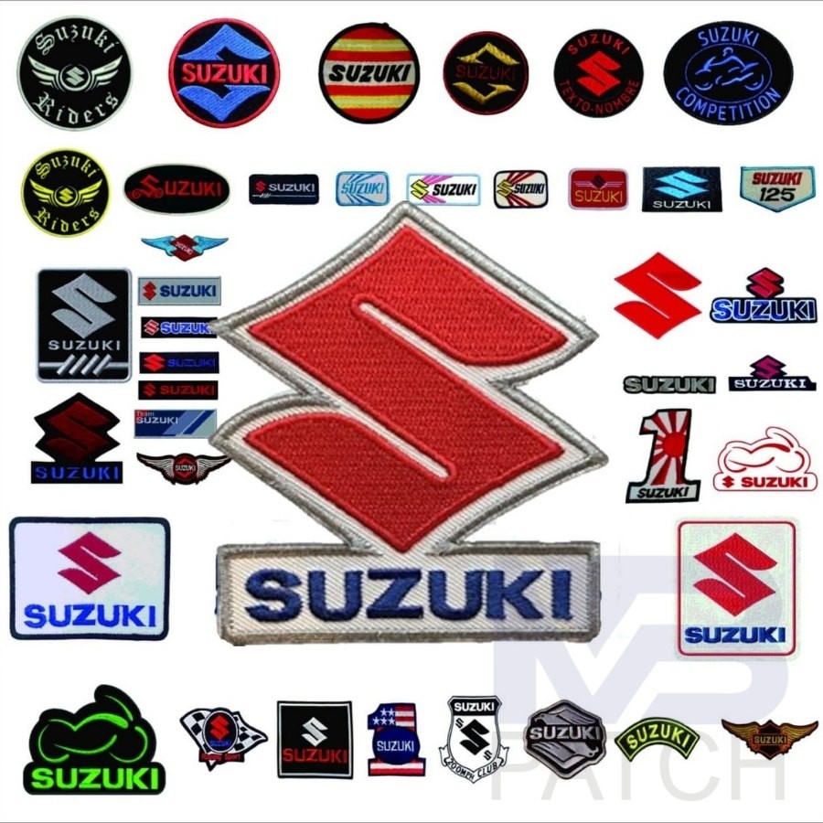 MB Suzuki Patch Bordir Logo Emblem Embroidery