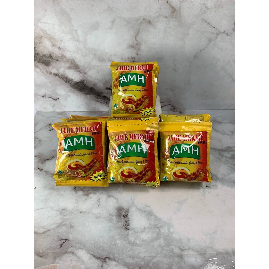 

JAHE MERAH AMH HERBAL ORIGINAL 1 RENCENG ISI 10PCS / AMH JAHE MERAH