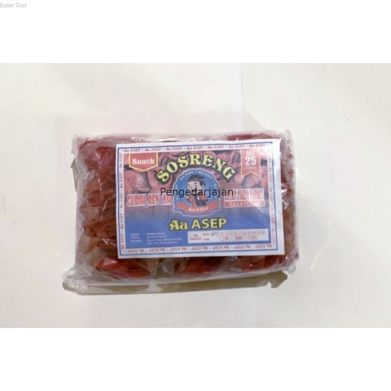 

Sosreng Aa Asep (Sosis Goreng Pedas) 25Pcs/Pack - NINA JAYA SNACK