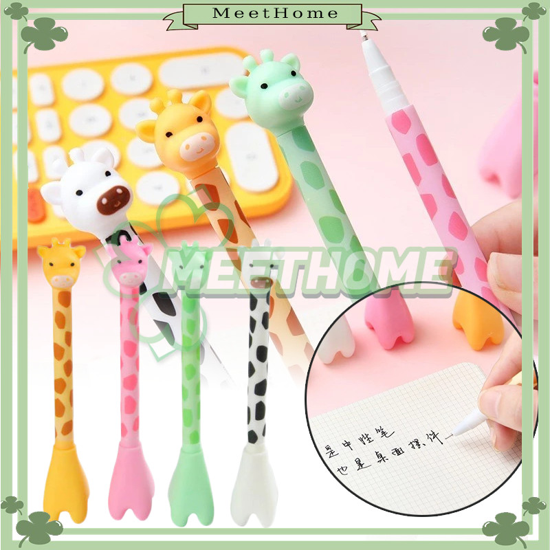 

PULPEN GEL 0.5MM MOTIF JERAPAH LUCU PEN GEL JERAPAH GIRRAFE BALLPEN PENA PULPEN