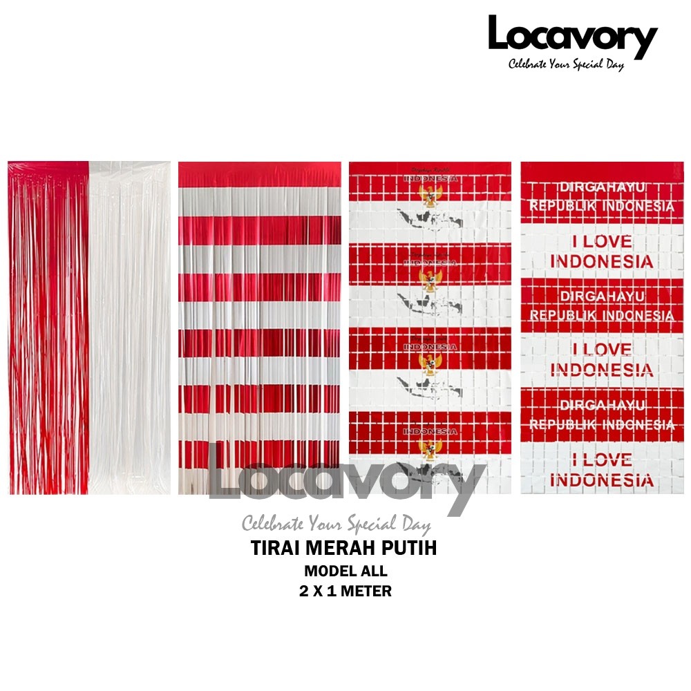 LC Tirai Merah Putih / Tirai Dirgahayu RI / Tirai HUT RI