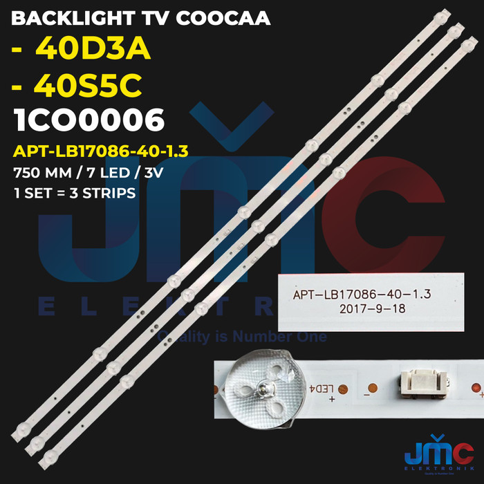 DK23 Backlight Tv CooCaa 40d3a 40s5c lampu bl 7 mata kancing 40 inch