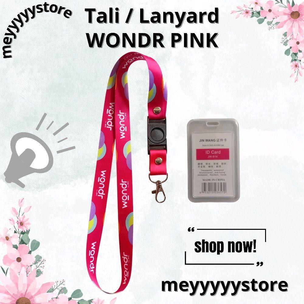 

Tali ID CARD WONDR by BNI Pink / Lanyard WONDR by BNI READY [STOCK MELIMPAH] Termurahhh Harga Grosir!