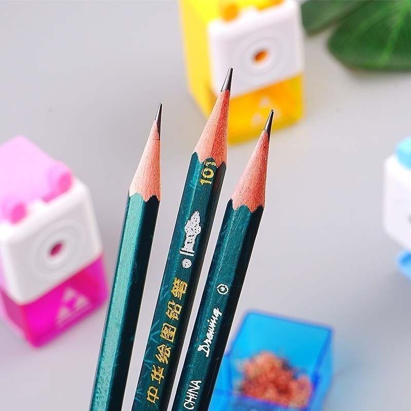 

Rautan Putar Pensil Rotary Pencil Sharpener Auto Feed Serutan Putar Pisau Tajam 755