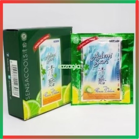 

(SG) Adem Sari 1 Pack isi 5 Sachet 7gr PENYEGAR TENGGOROKAN / SARIAWAN / BIBIR PEСАН