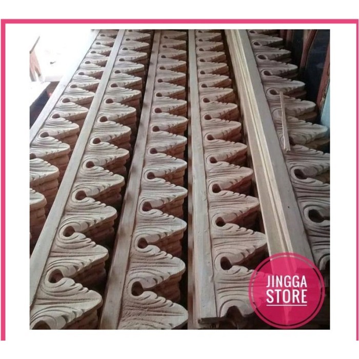 Ukir Kayu Ukiran Kayu Lisplang kayu Ornamen Ukir Cemara LisPlang Kayu SPH8712