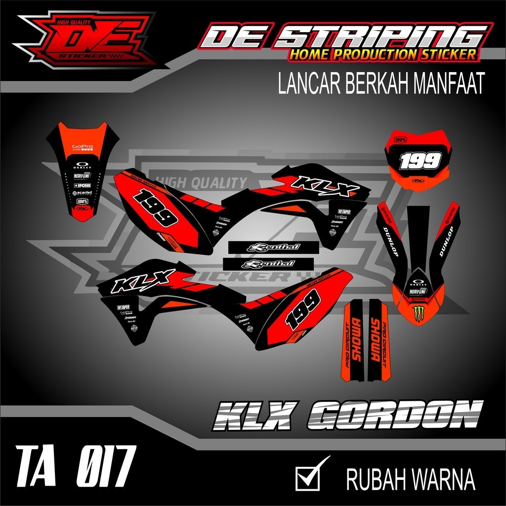 Striping Stiker Decal Klx Gordon Fullbody KLX GORDON