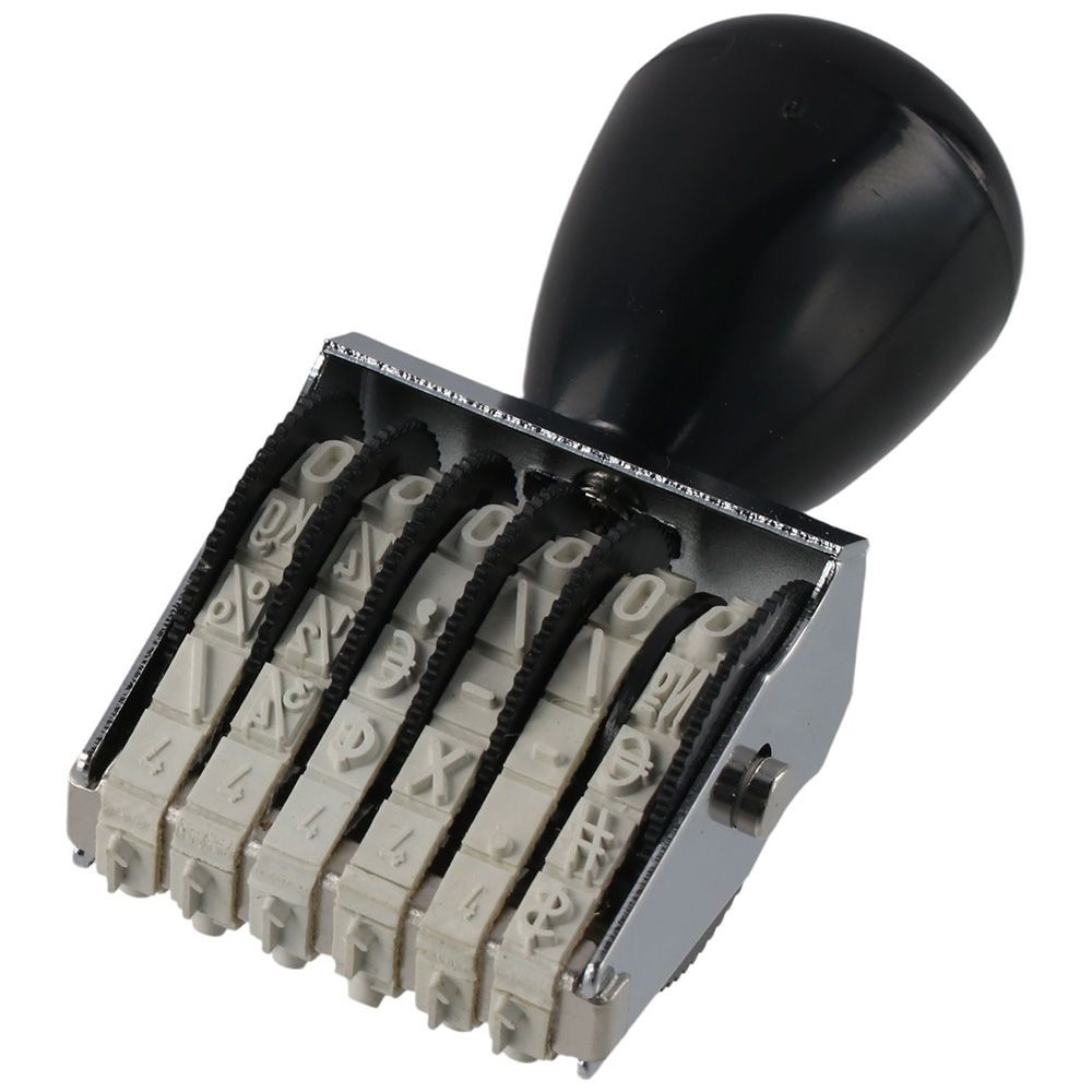 

6 Digit Number Roller Stamps,Personalized Changeable Number Stamp for Office