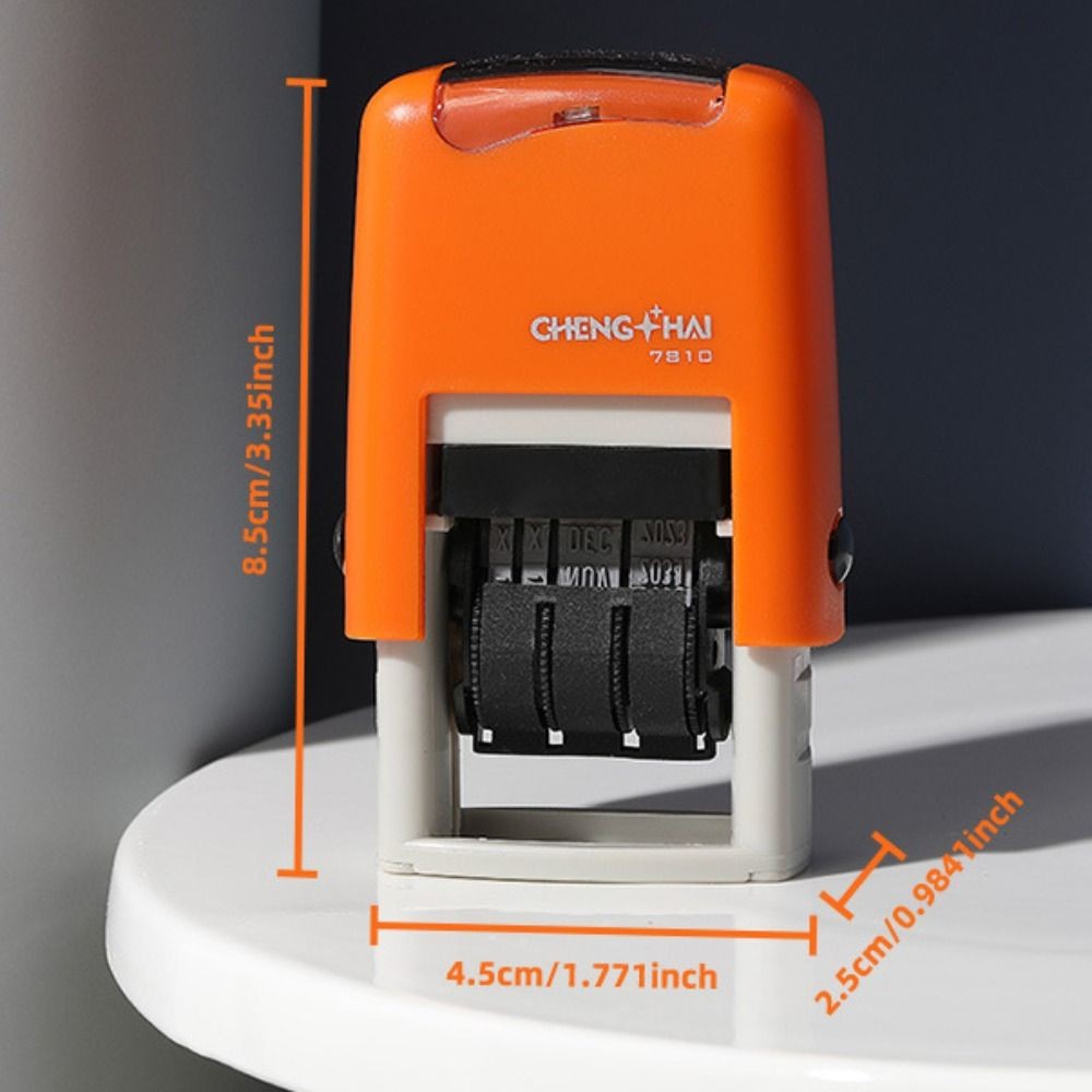 

DIY Handle Account Date Stamps Stamping Automatic Mini Self-Inking Stamps For Office Supplies Date Wheel Stamp